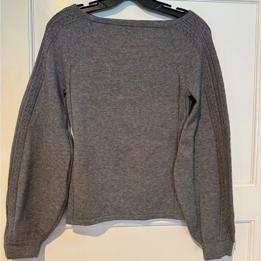 Hill House Sz XS Gray wool blend Women's Sweater